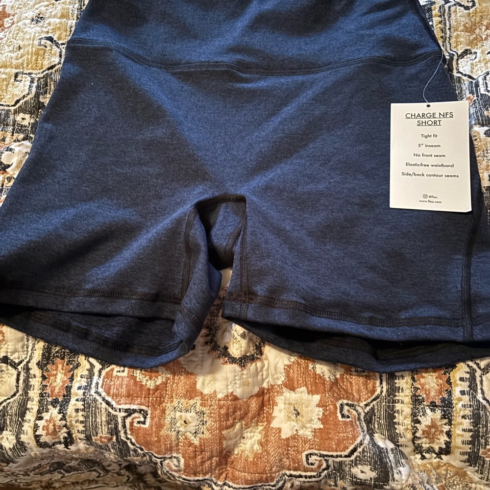 Fleo Navy Athletic Shorts